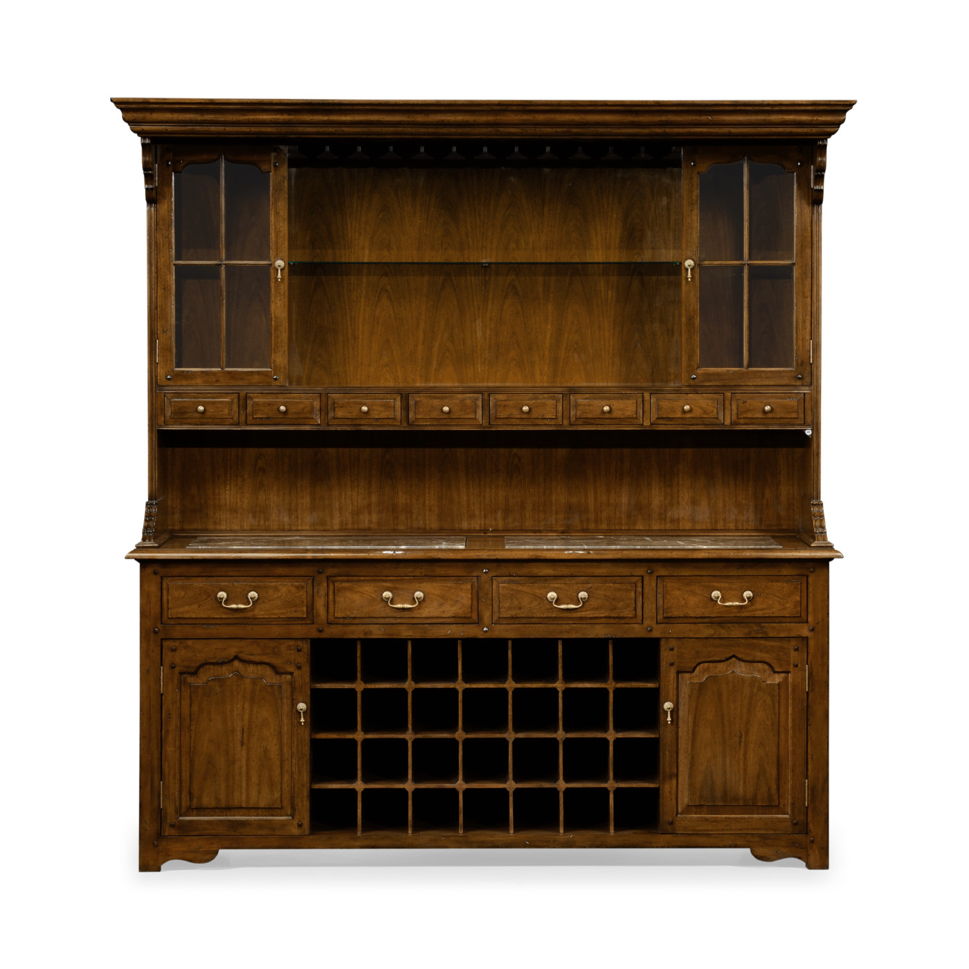 Walnut dresser for drinks storage