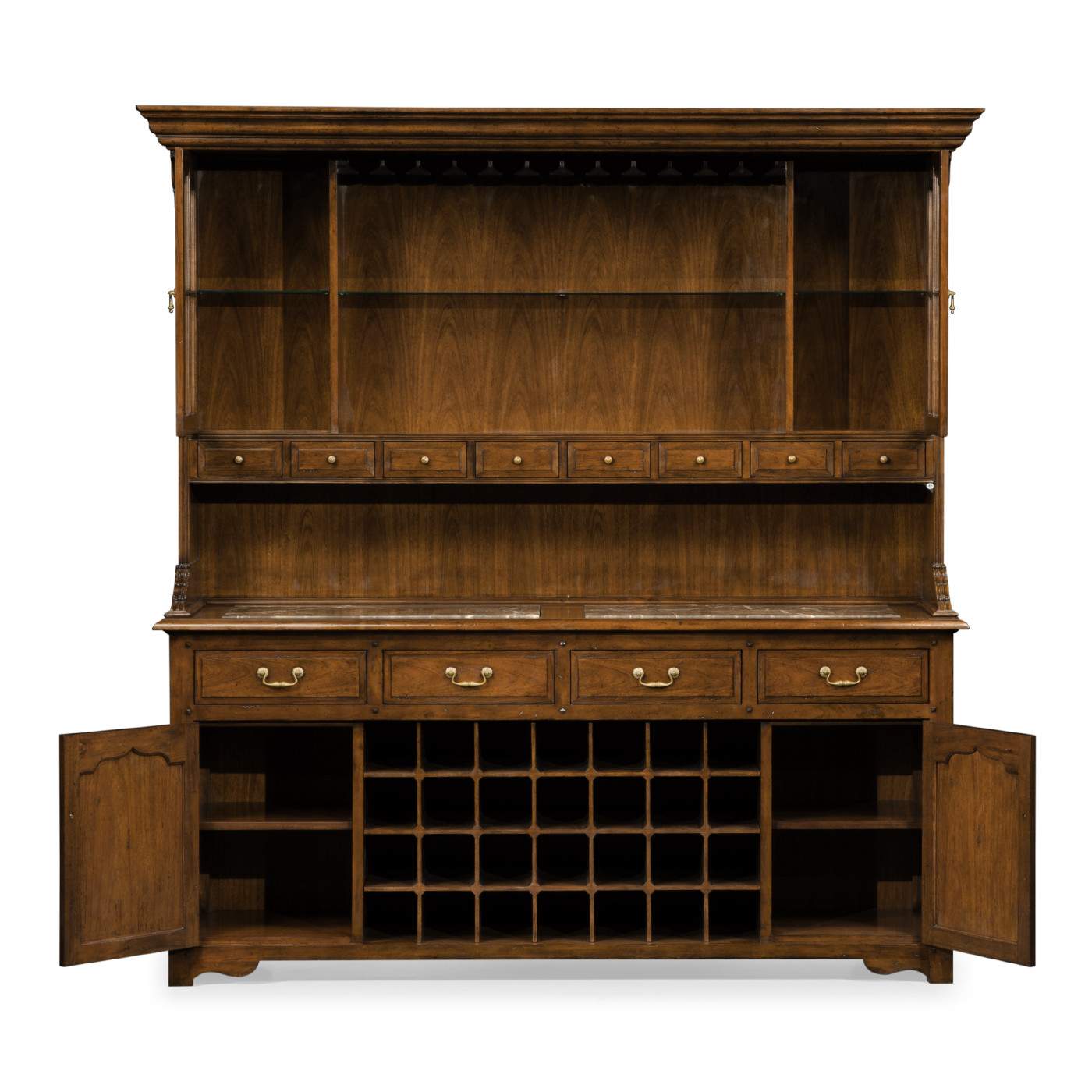 Walnut dresser for drinks storage