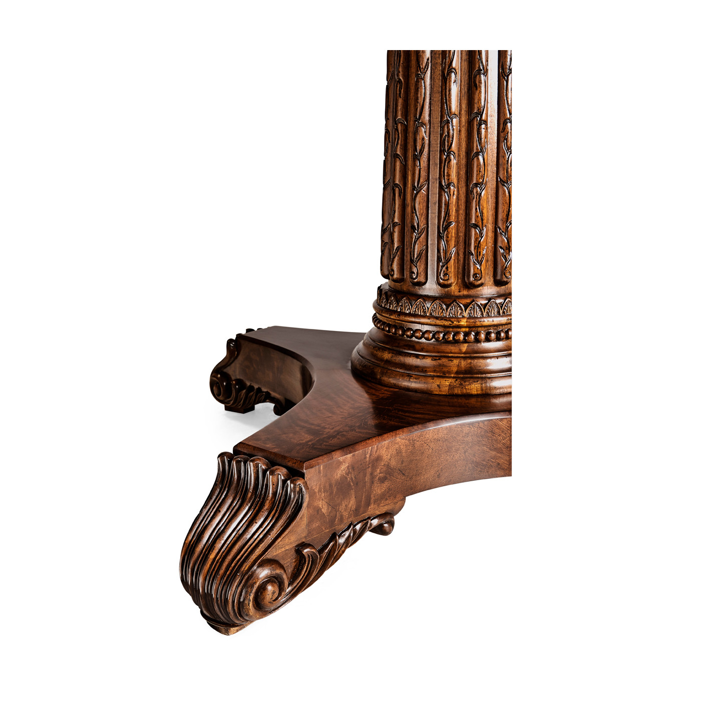 Mahogany Round Poker Table