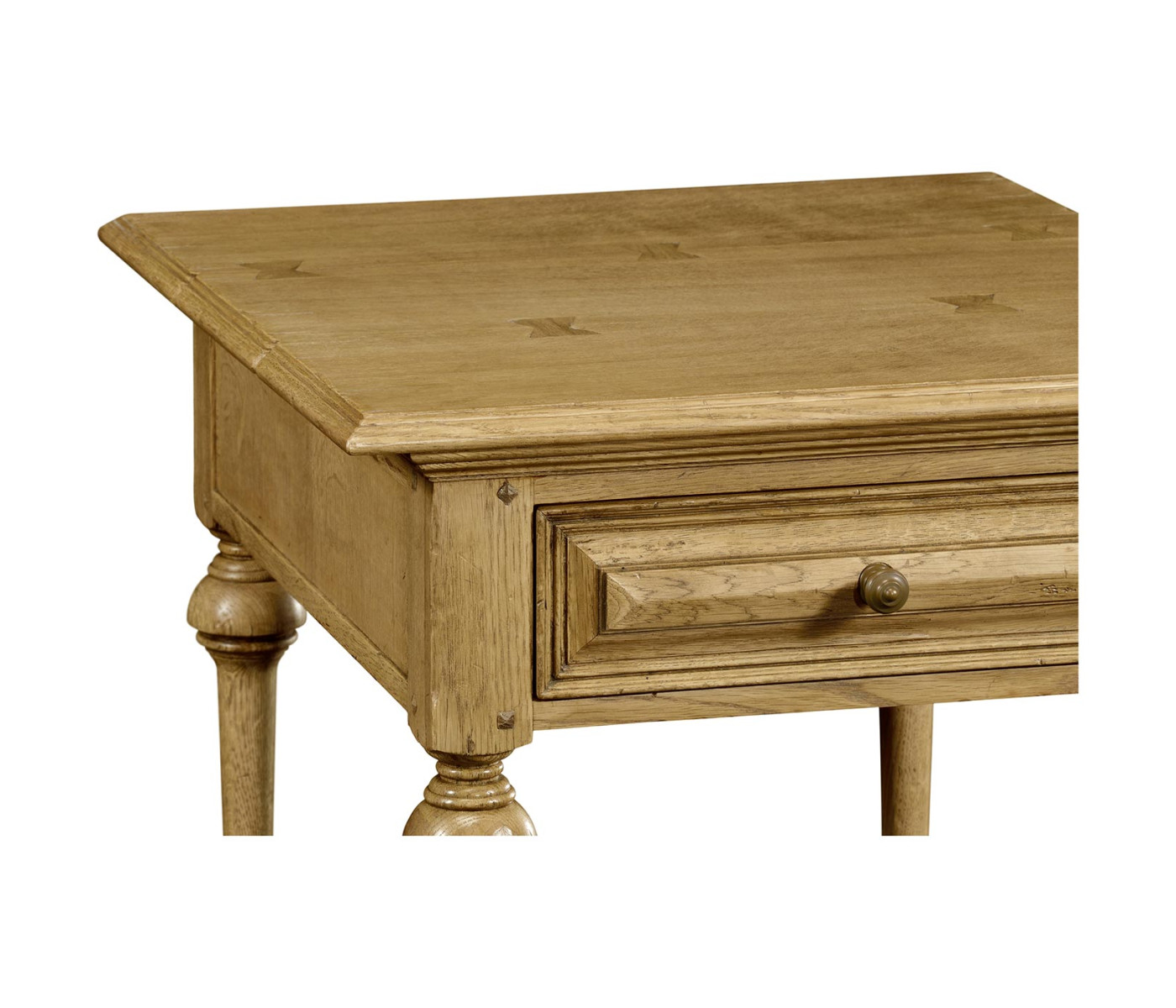 Elizabethan Style Natural Oak Square Side Table