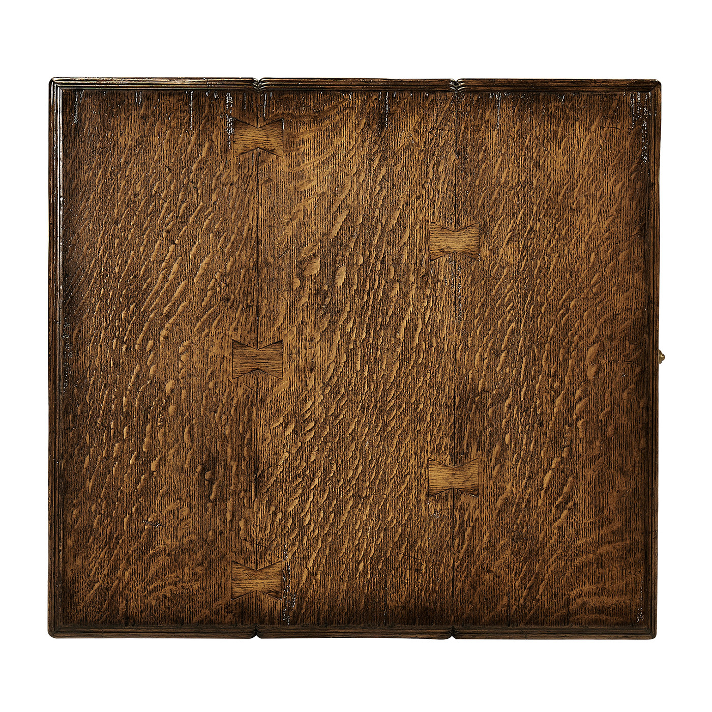 Elizabethan Style Dark Oak Square Side Table