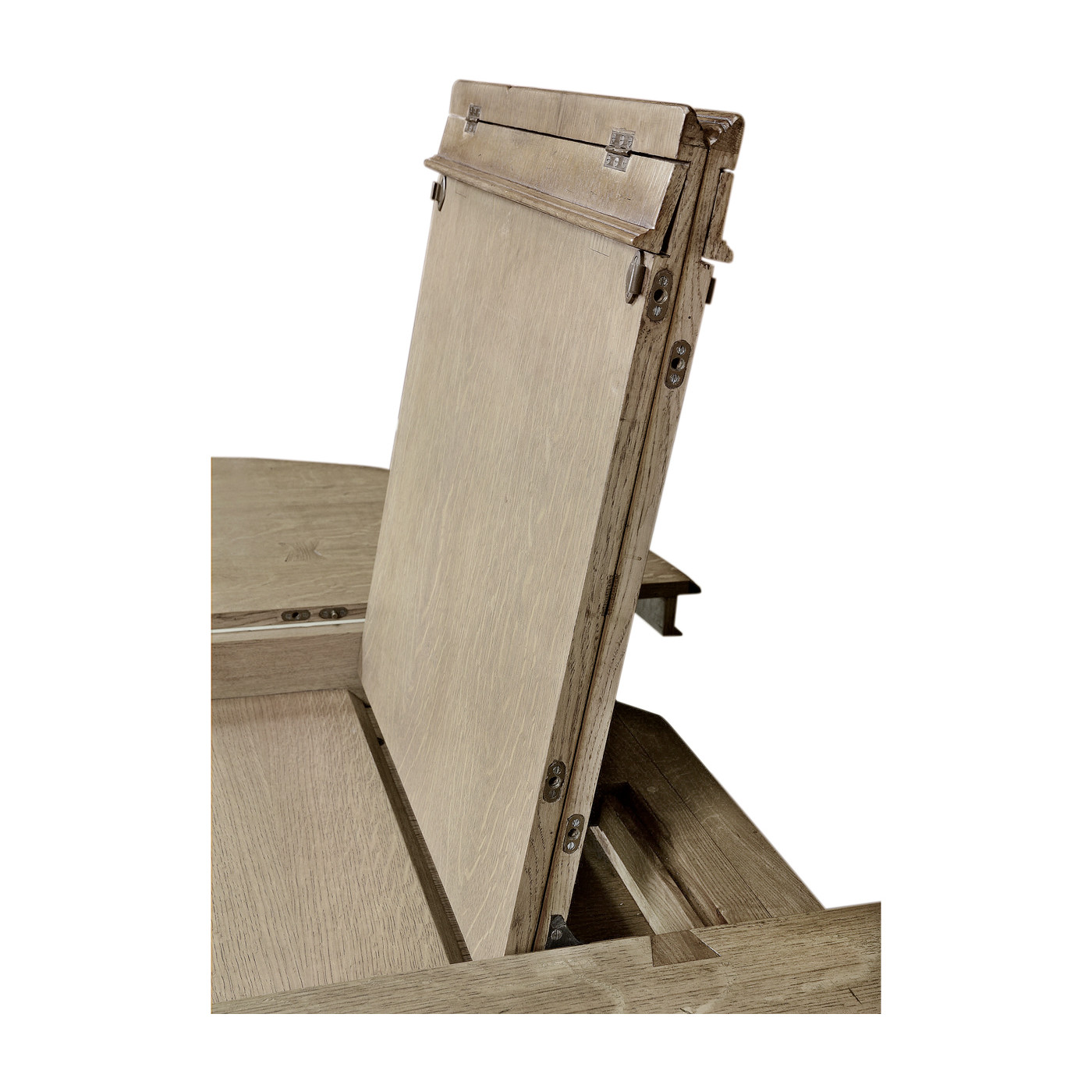 Extending Grey Oak Country Table 48