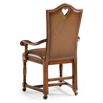 High Back Playing Card "Heart" Arm Chair