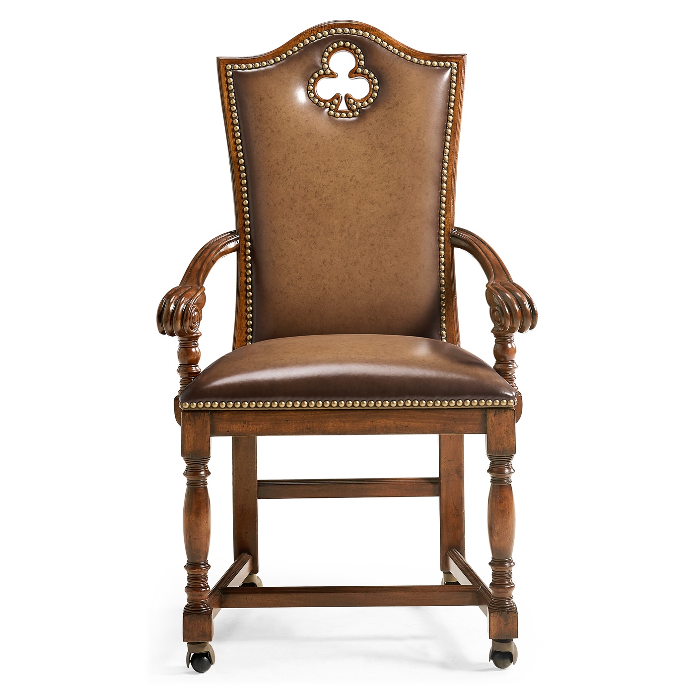 High Back Playing Card "Club" Arm Chair