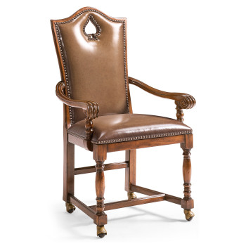 High Back Playing Card "Spade" Arm Chair