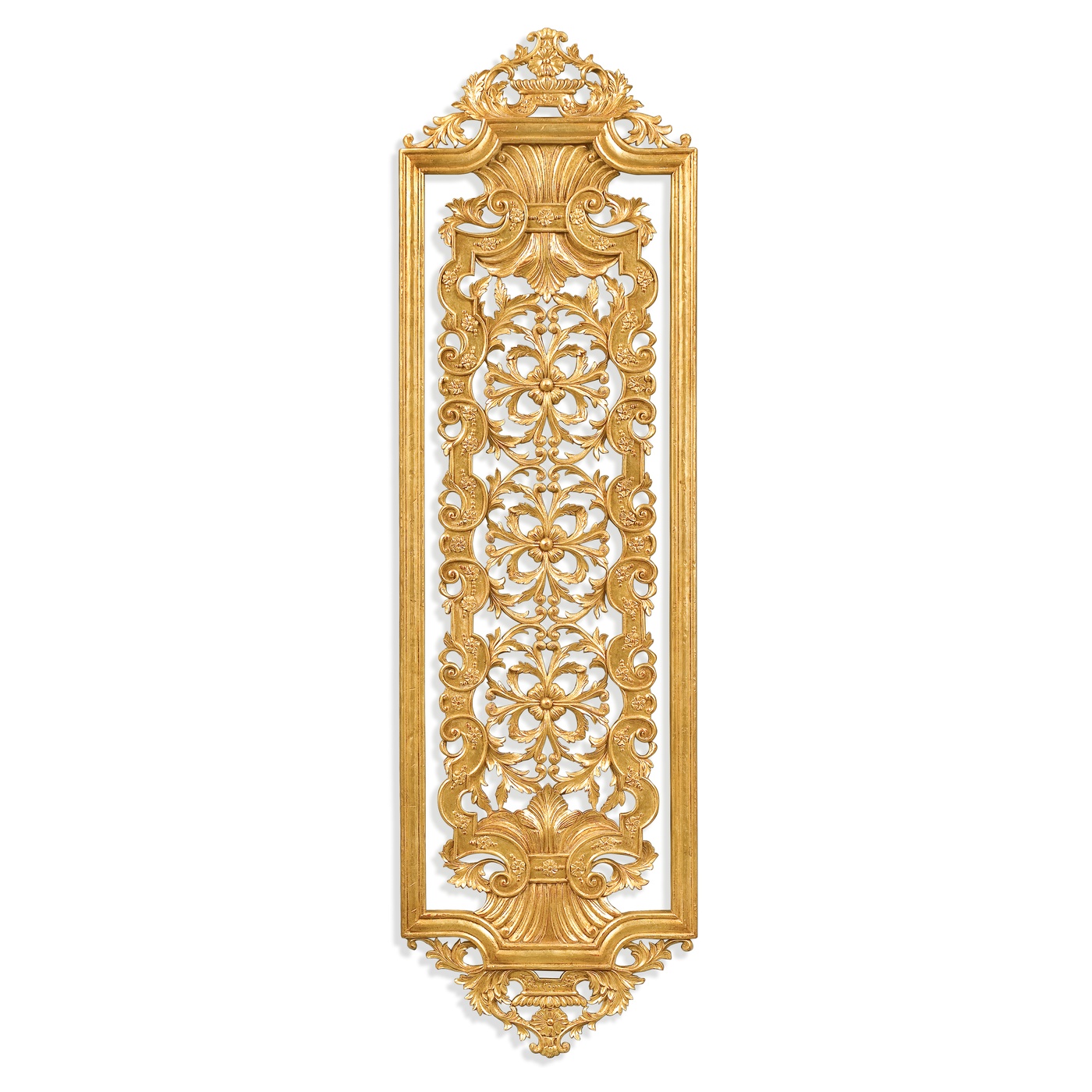 Pair gilded renaissance style panels (Tall)
