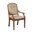 Upholstered dining chair with gold embroidery (Arm)