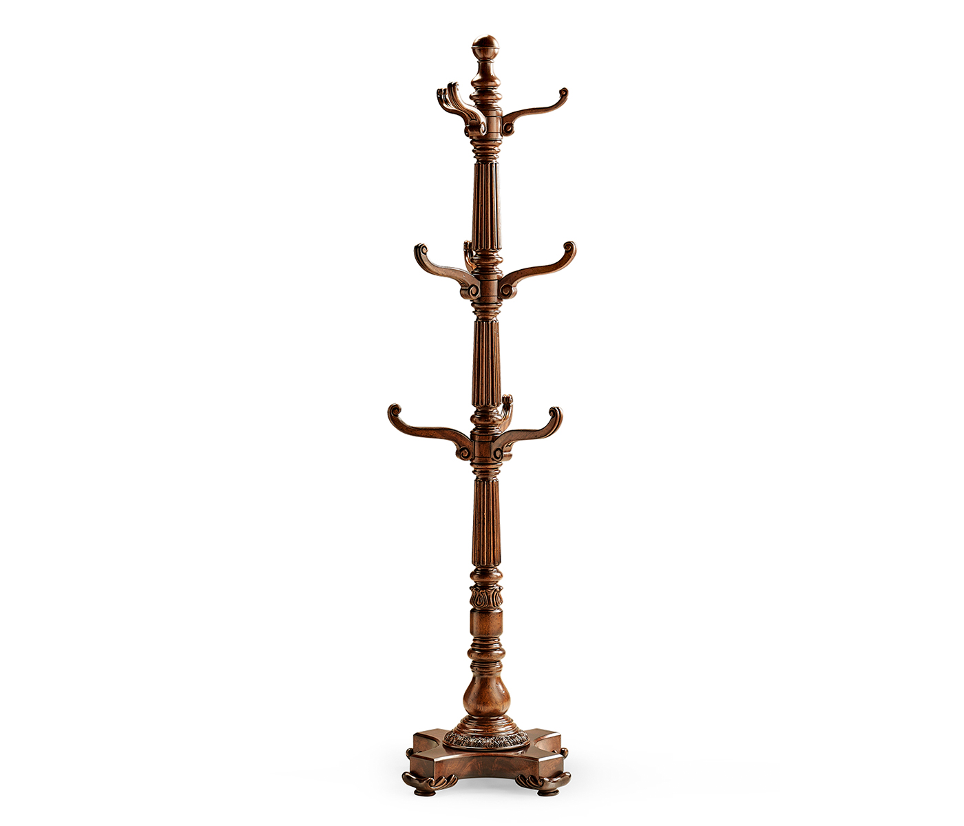 Victorian Style Mahogany Hat & Coat Rack