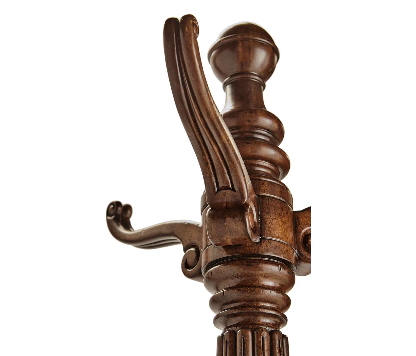 Victorian Style Mahogany Hat & Coat Rack