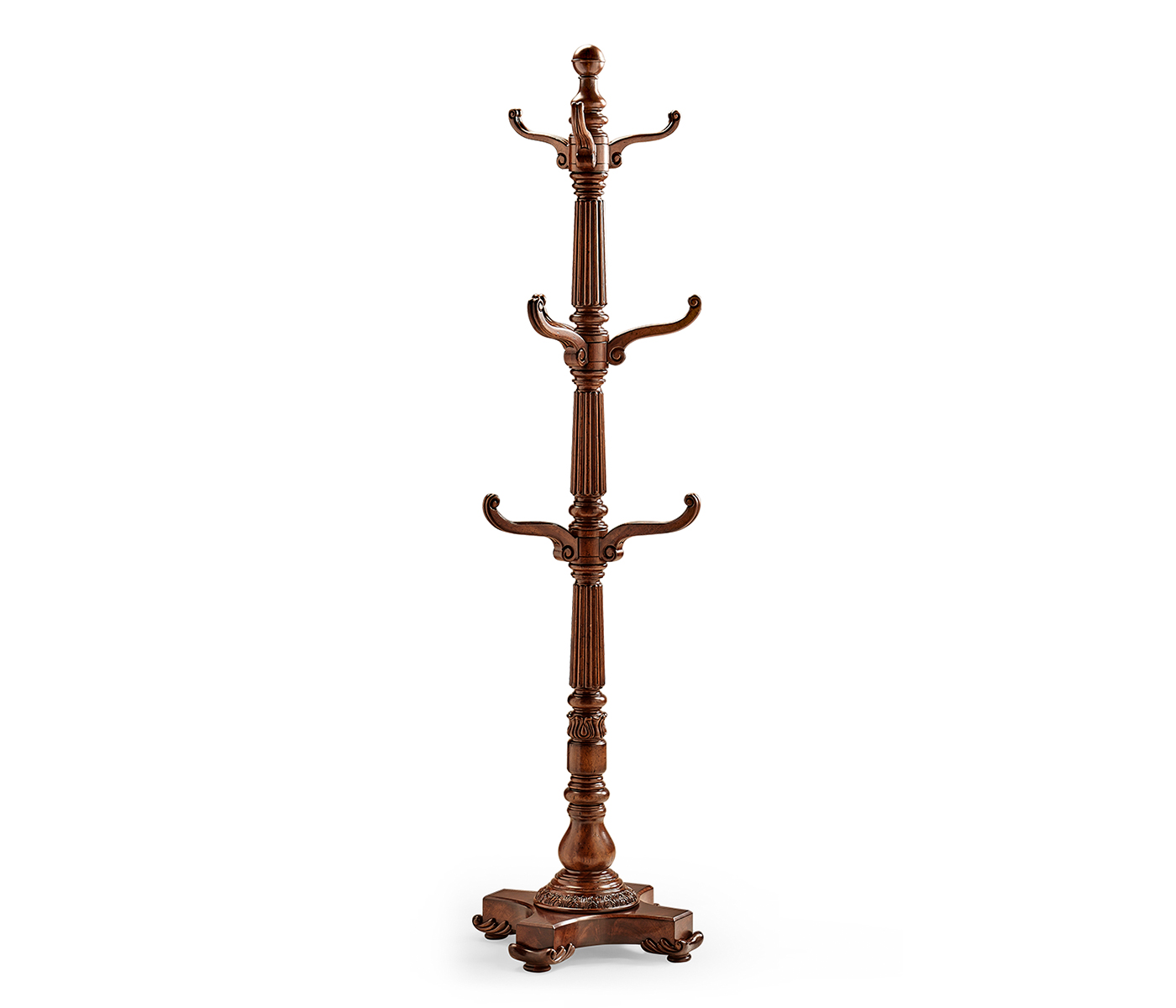 Victorian Style Mahogany Hat & Coat Rack