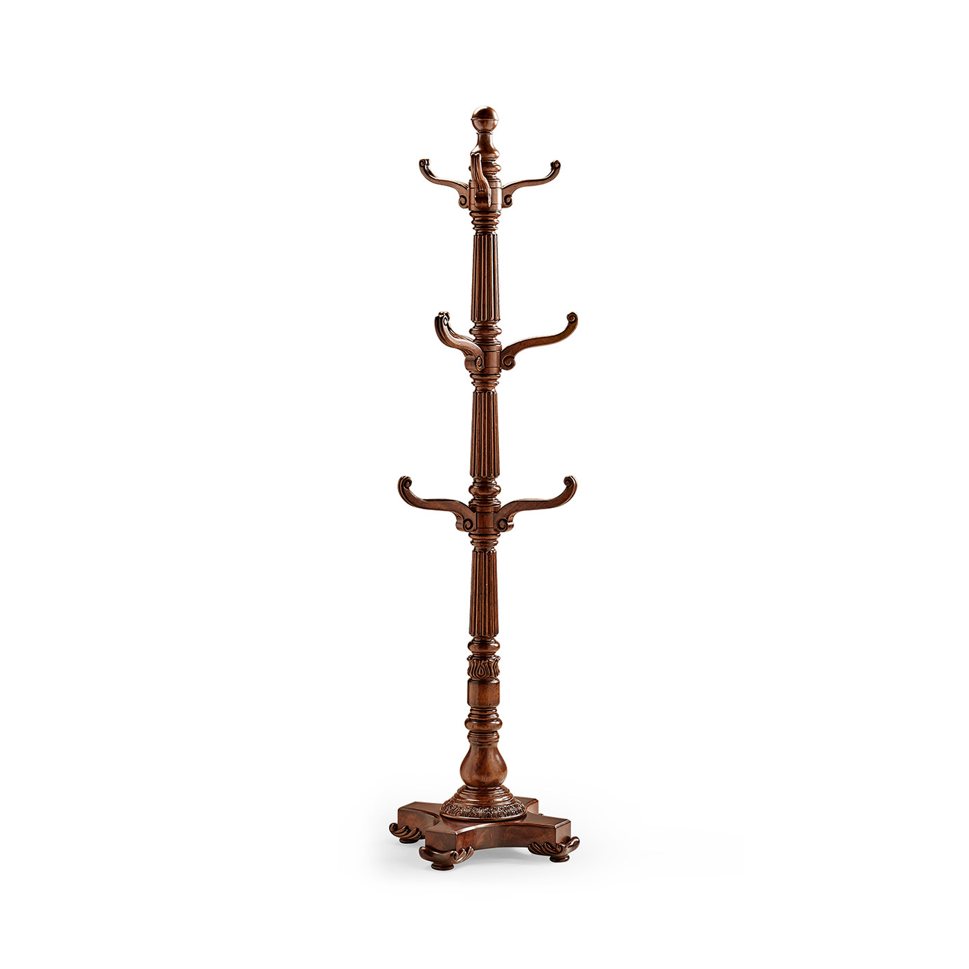 Victorian Style Mahogany Hat & Coat Rack
