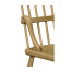 Rustic Natural Oak Country Side Chair with a Plank Seat