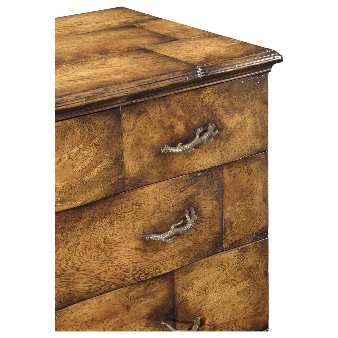 Rustic chest of four drawers heavy distress