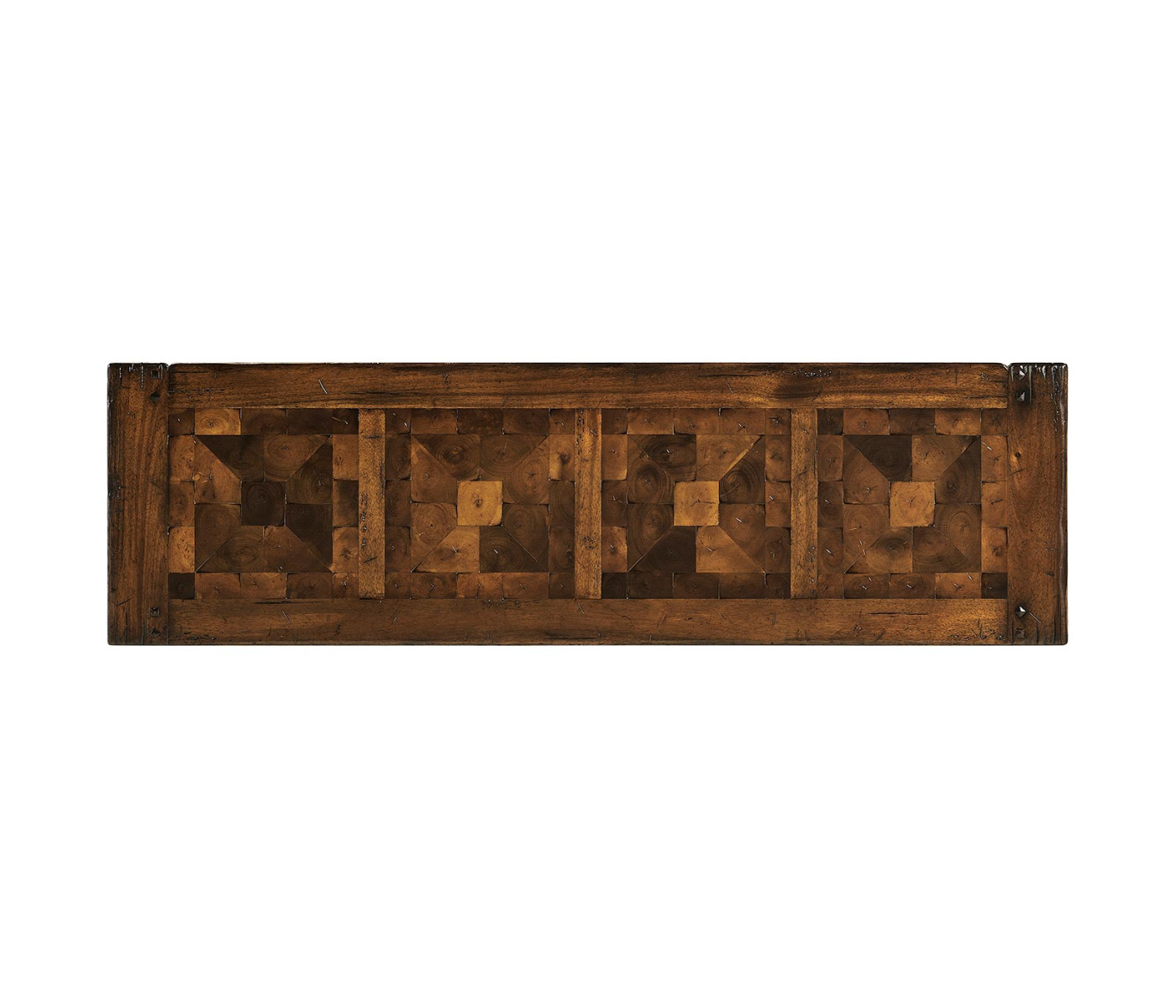 Walnut Oyster Parquet Console