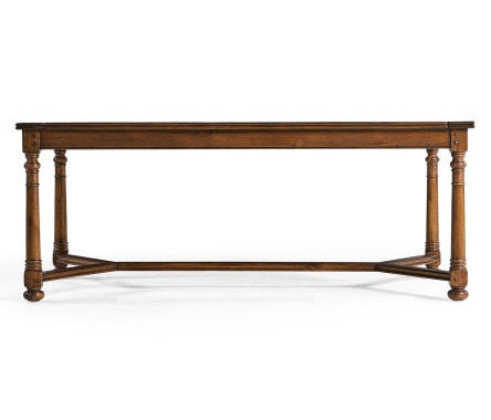 Walnut Rectangular Parquet Oyster Coffee Table