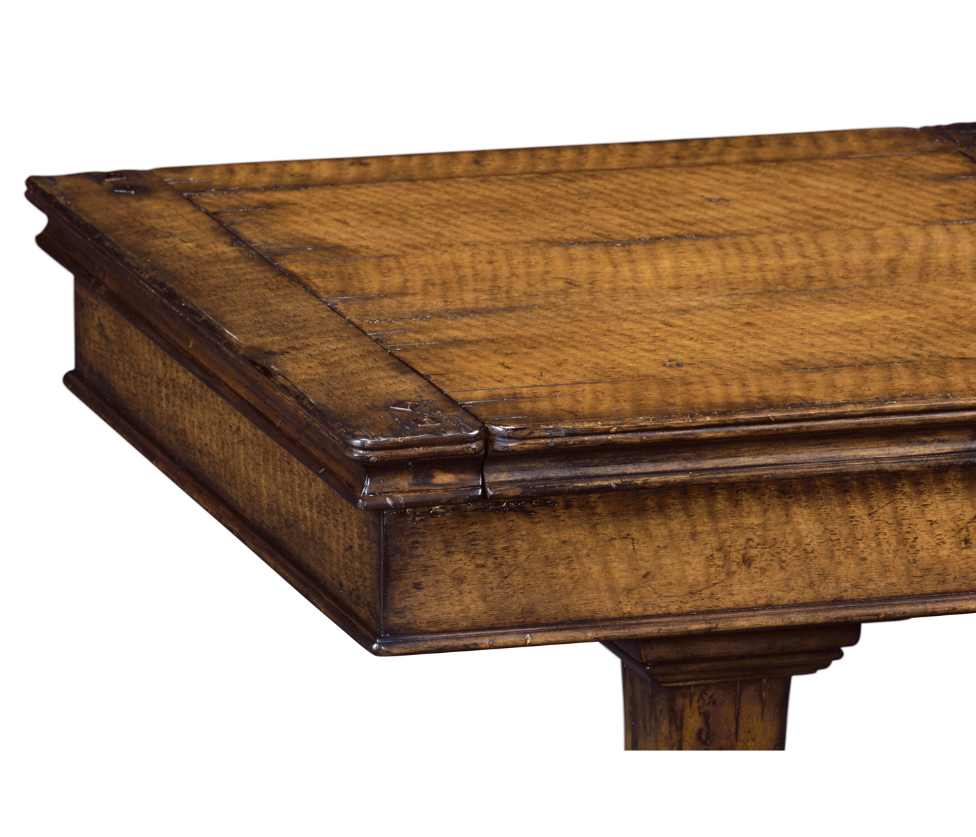 Walnut box on stand heavy distress