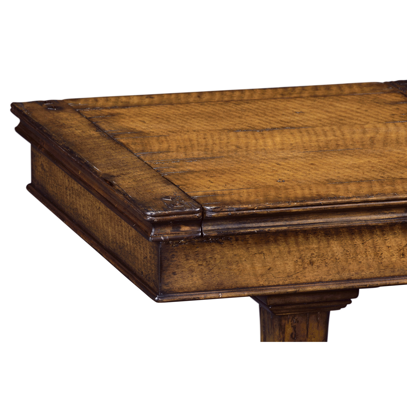 Walnut box on stand heavy distress