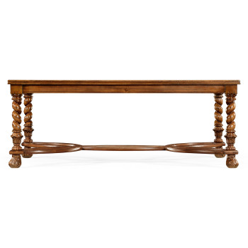 Oyster Coffee Table with a plain glass top