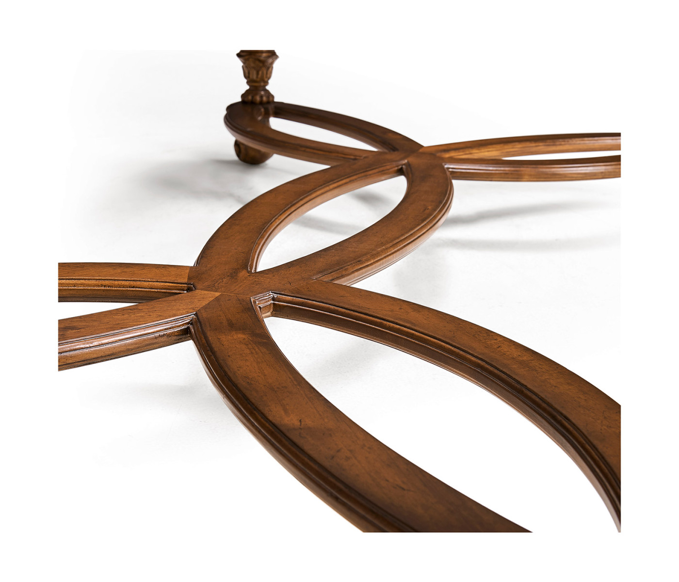 Rectangular oyster & églomisé coffee table