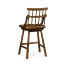Rustic Dark Oak Side Bar Stool