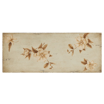 Painted antique olive floral console (Small)