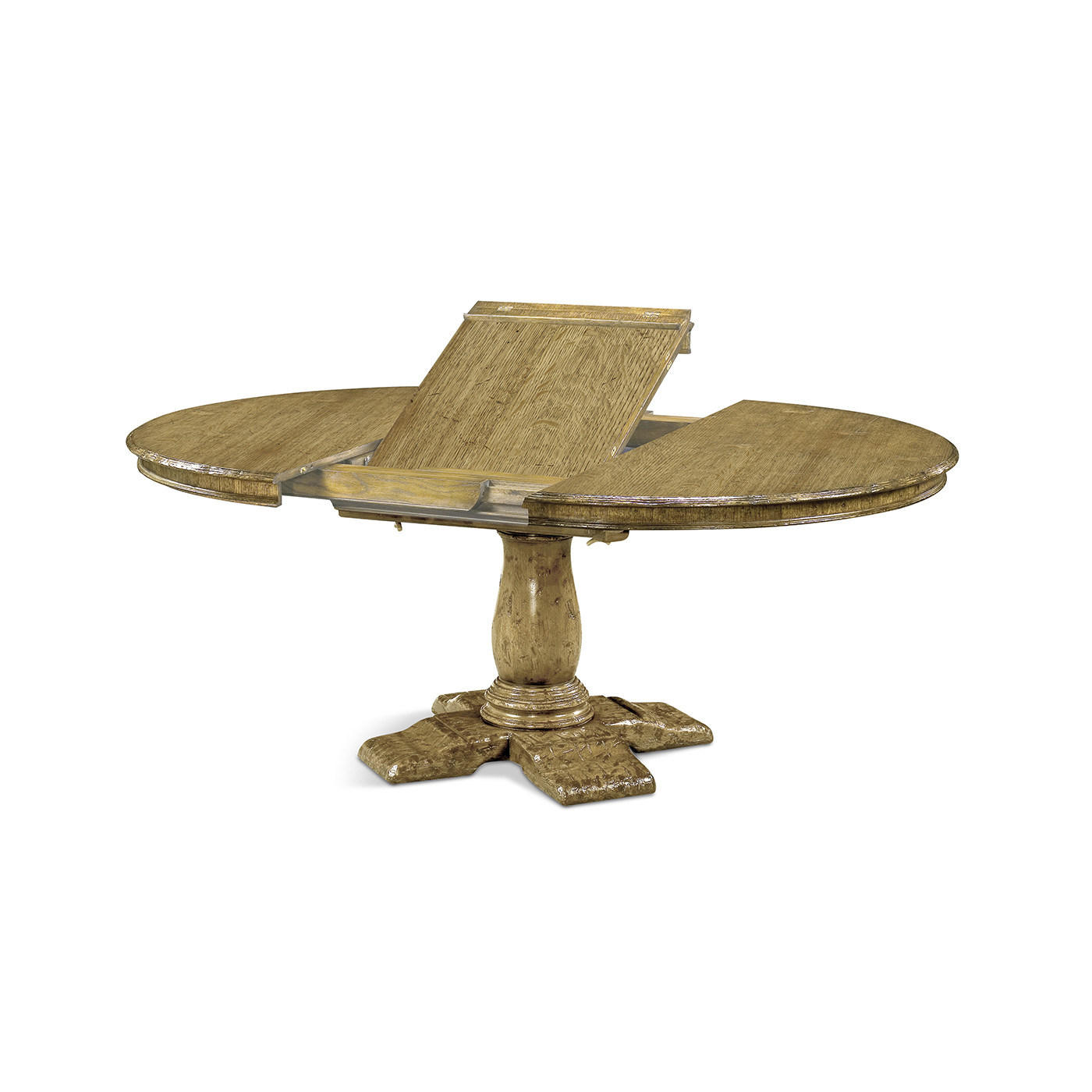 Extending Natural Oak Country Table 60