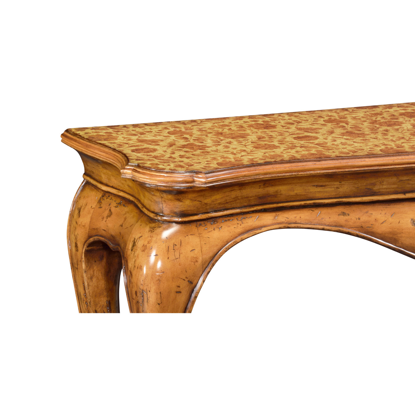 Painted flower console