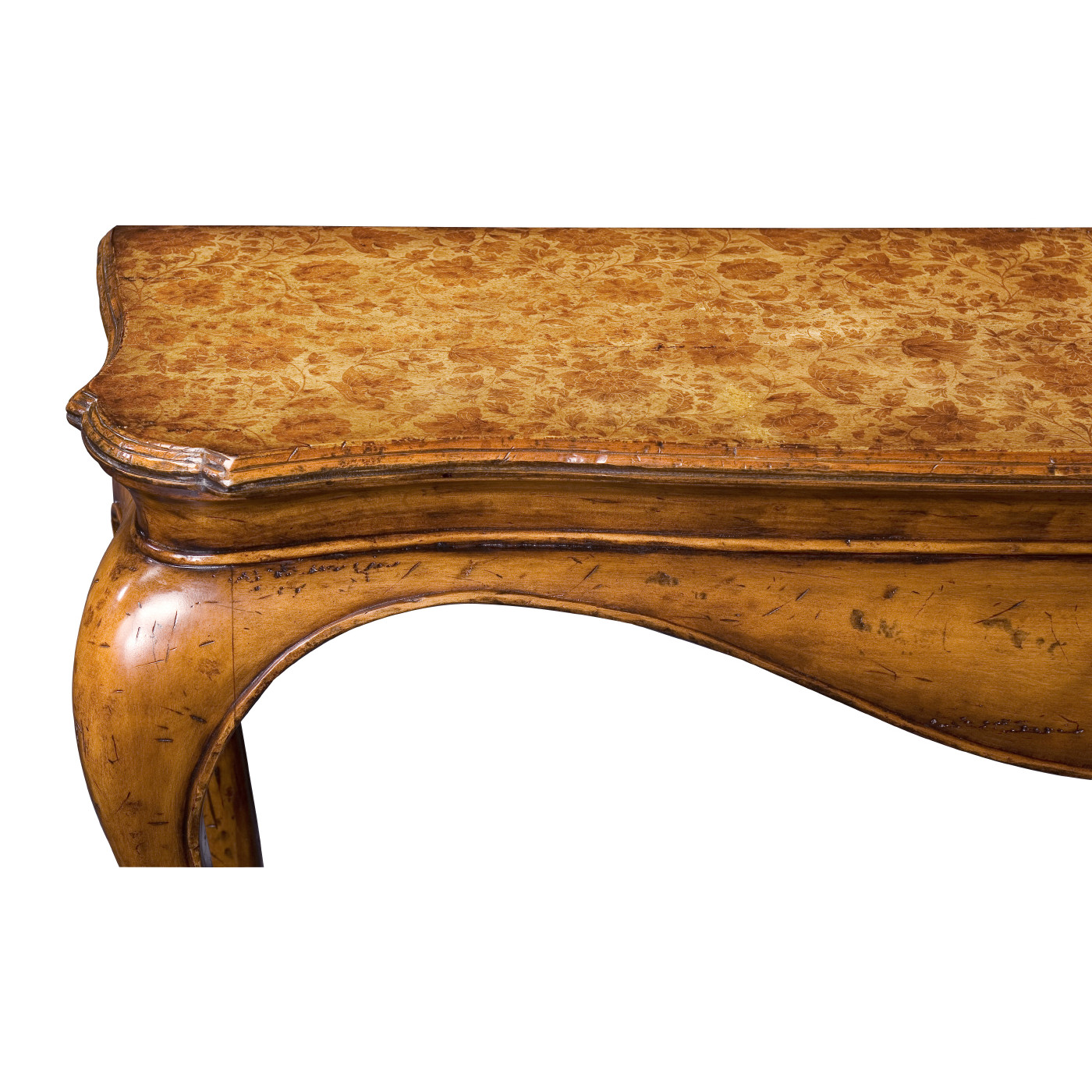 Painted flower console