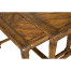 Rustic walnut nesting coffee table