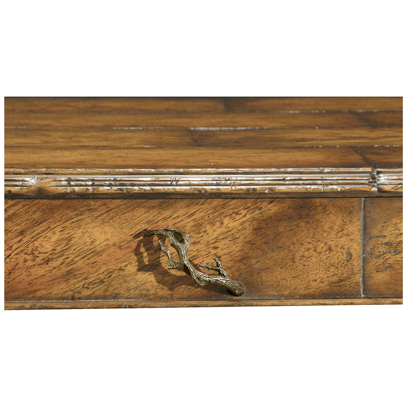 Rustic walnut coffee table