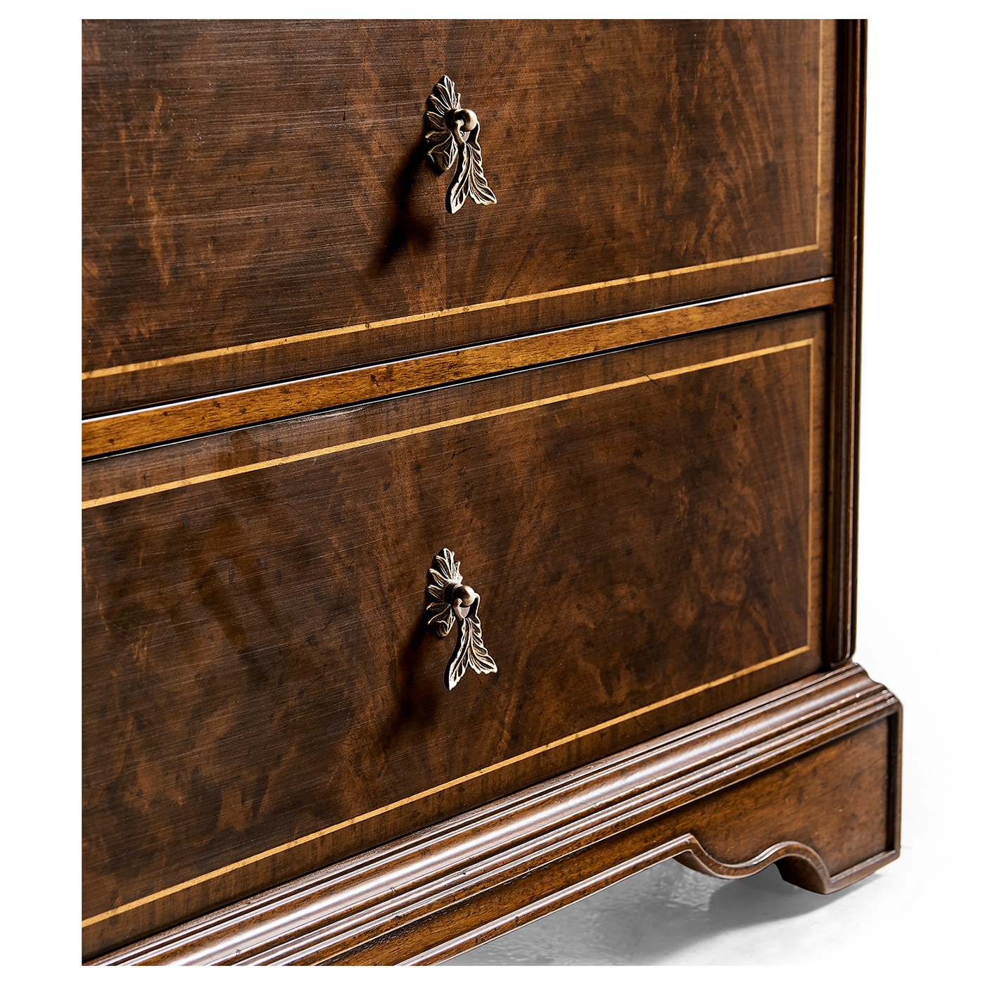 Small Chippendale Gothic Chest of Four Drawers