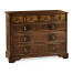Chippendale gothic large chest of five drawers