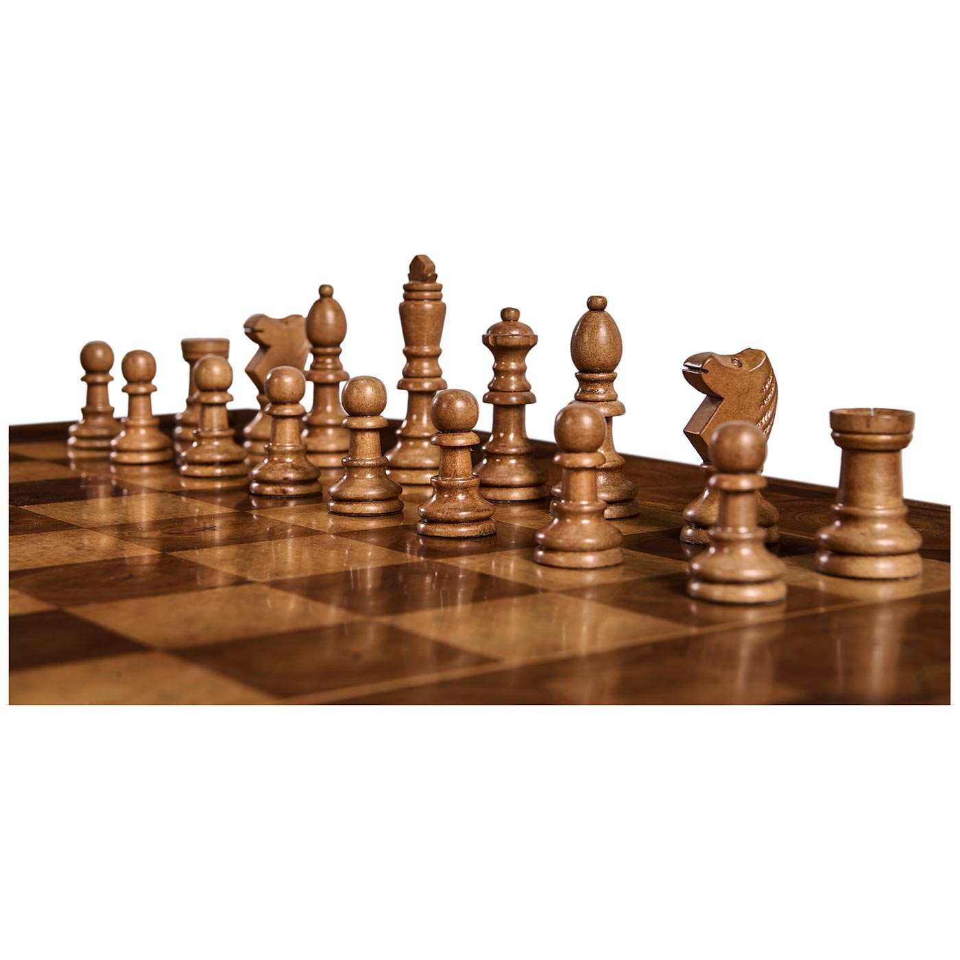 Oyster Veneer Games Table