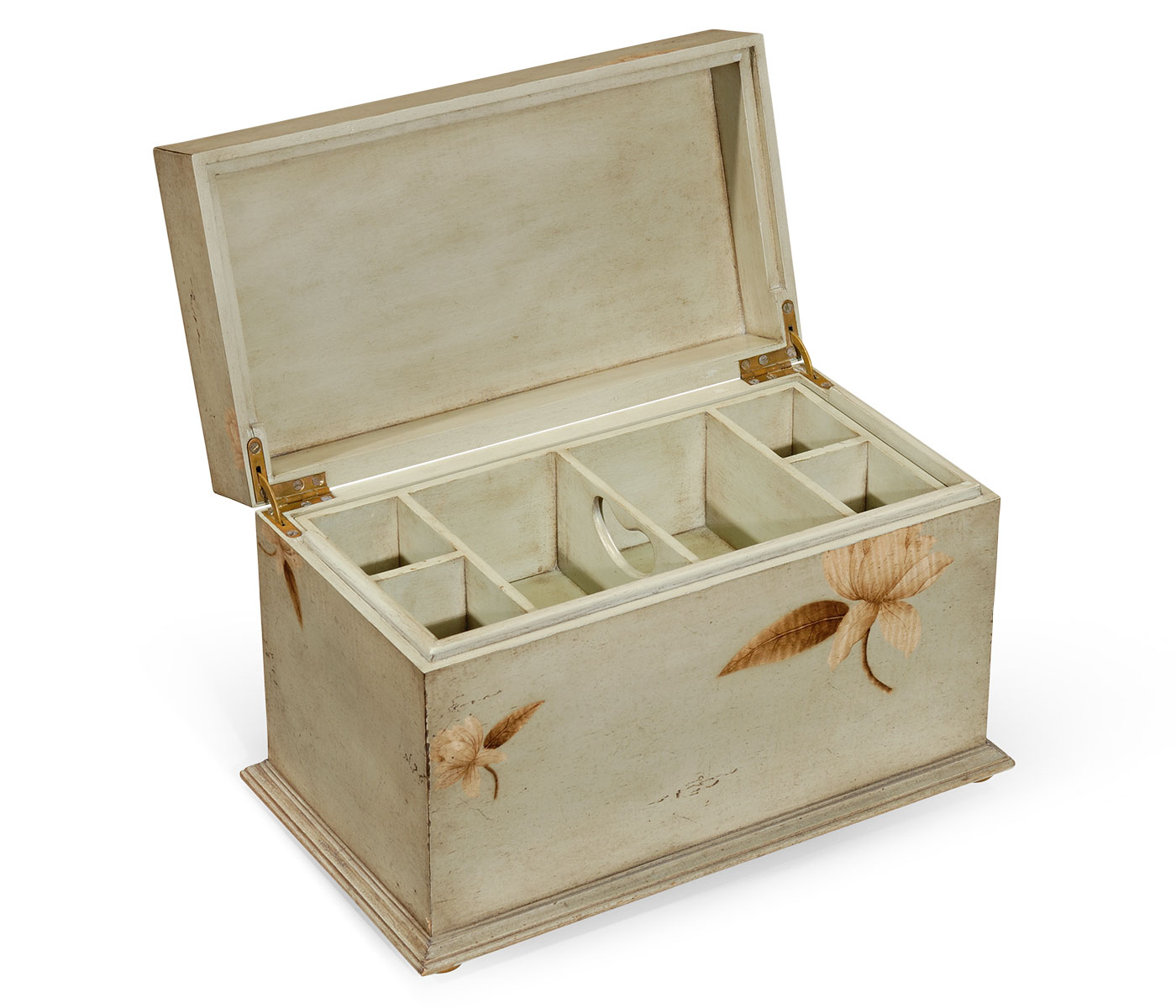 Painted Floral Rectangular Box