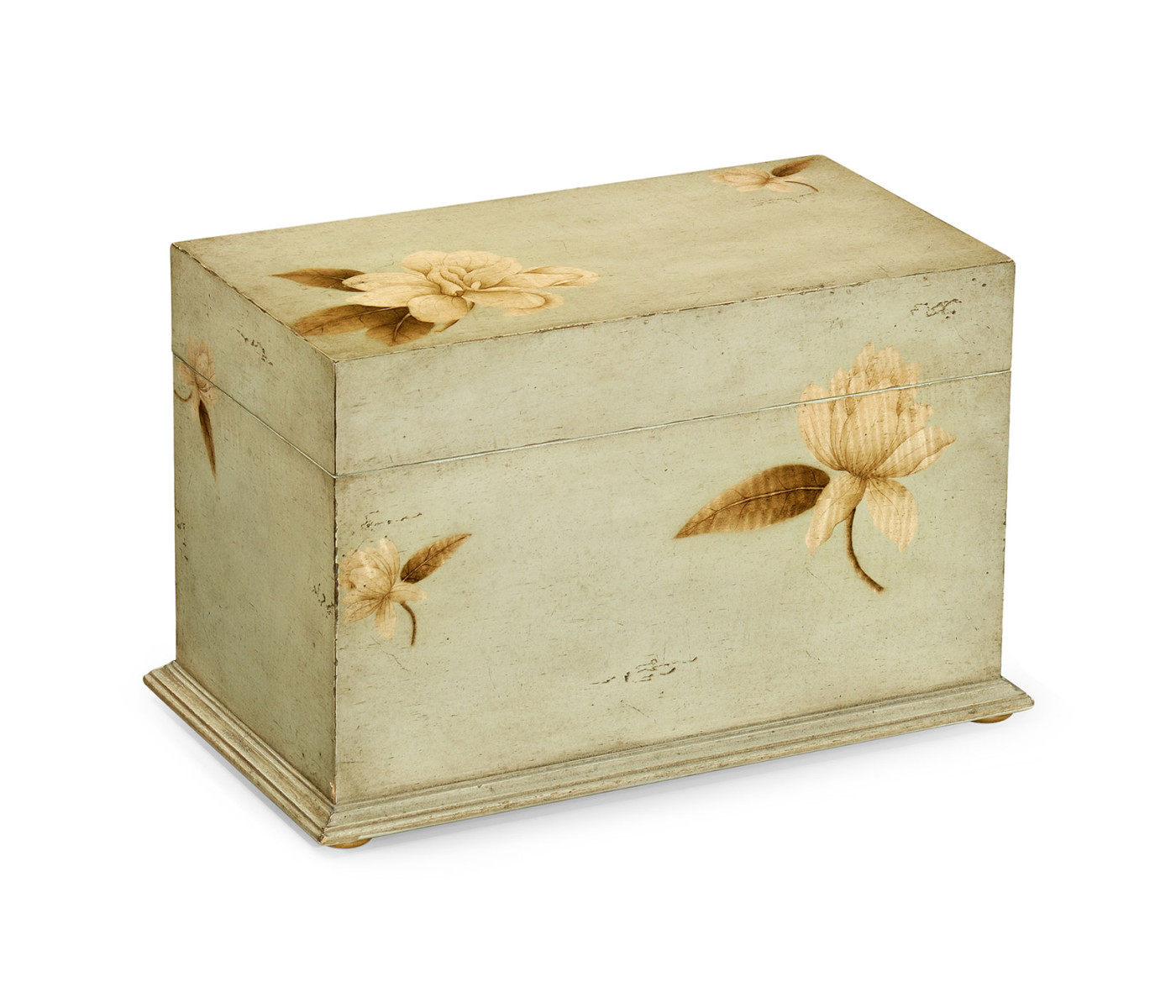 Painted Floral Rectangular Box