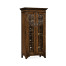 Tall Gothic Dark Oak Wine Cabinet