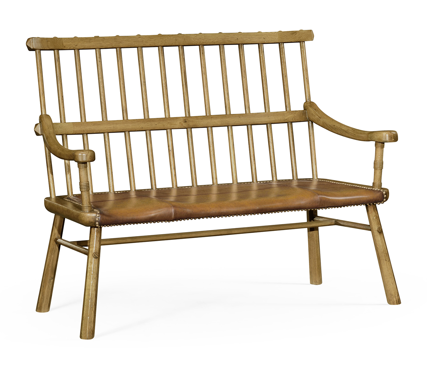 Rustic Style Natural Oak Country Bench