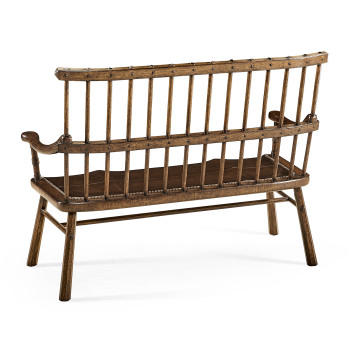 Rustic Style Dark Oak Country Bench