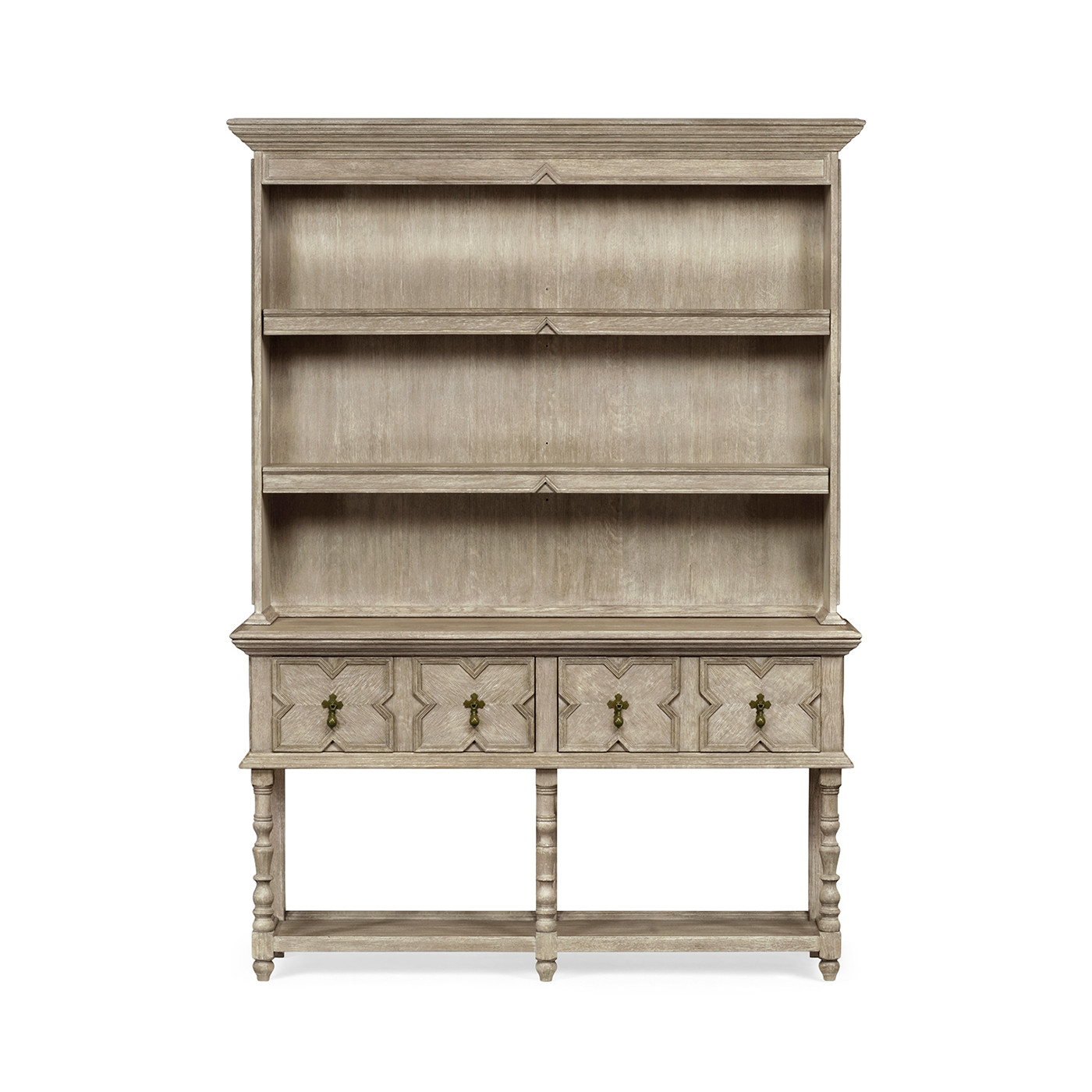 Tudor Style Grey Oak Welsh Dresser