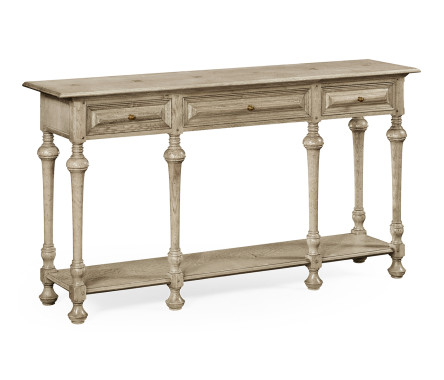 Large Elizabethan Style Grey Oak Console