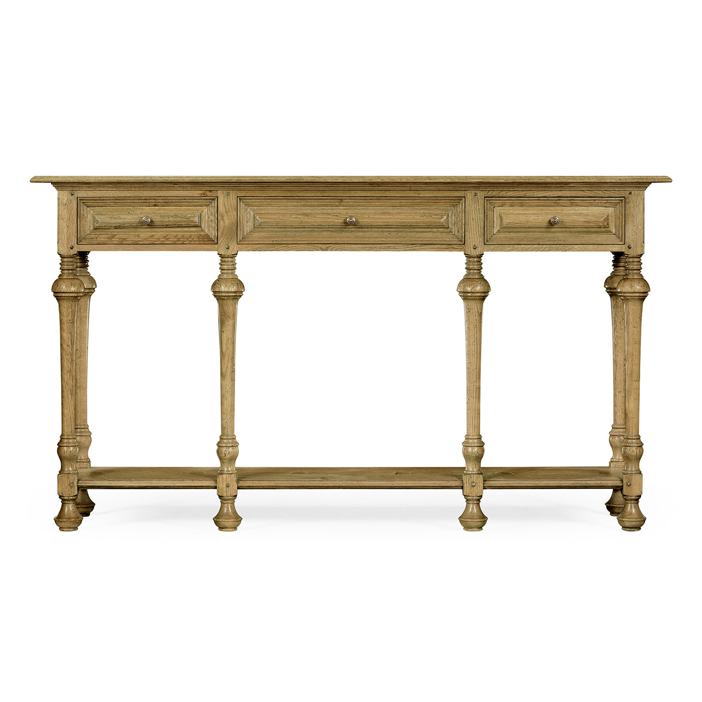 Large Elizabethan Style Natural Oak Console
