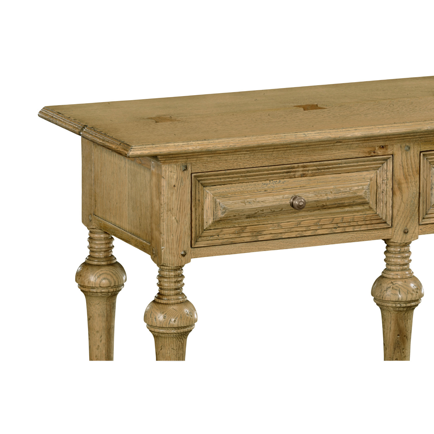 Large Elizabethan Style Natural Oak Console