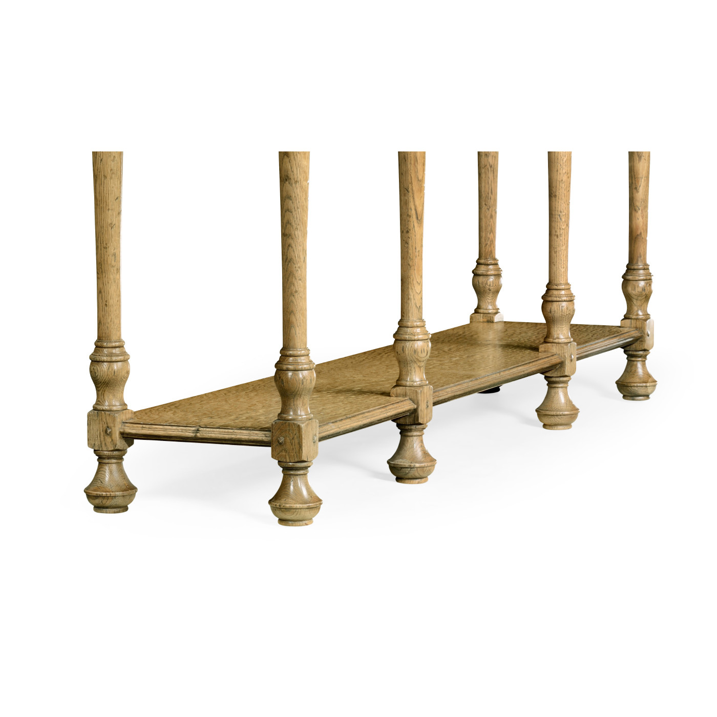 Large Elizabethan Style Natural Oak Console