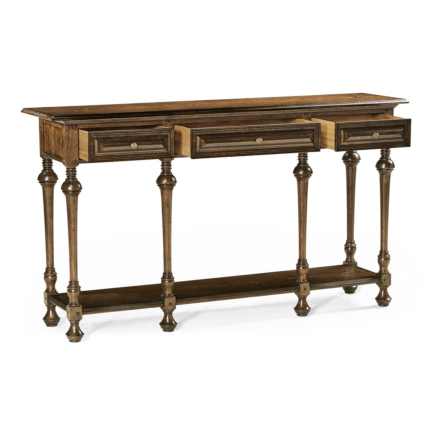 Large Elizabethan Style Dark Oak Console