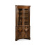 Serpentine Mahogany Corner Cabinet