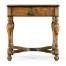 Rustic crotch walnut square side table