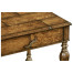 Rustic crotch walnut square side table