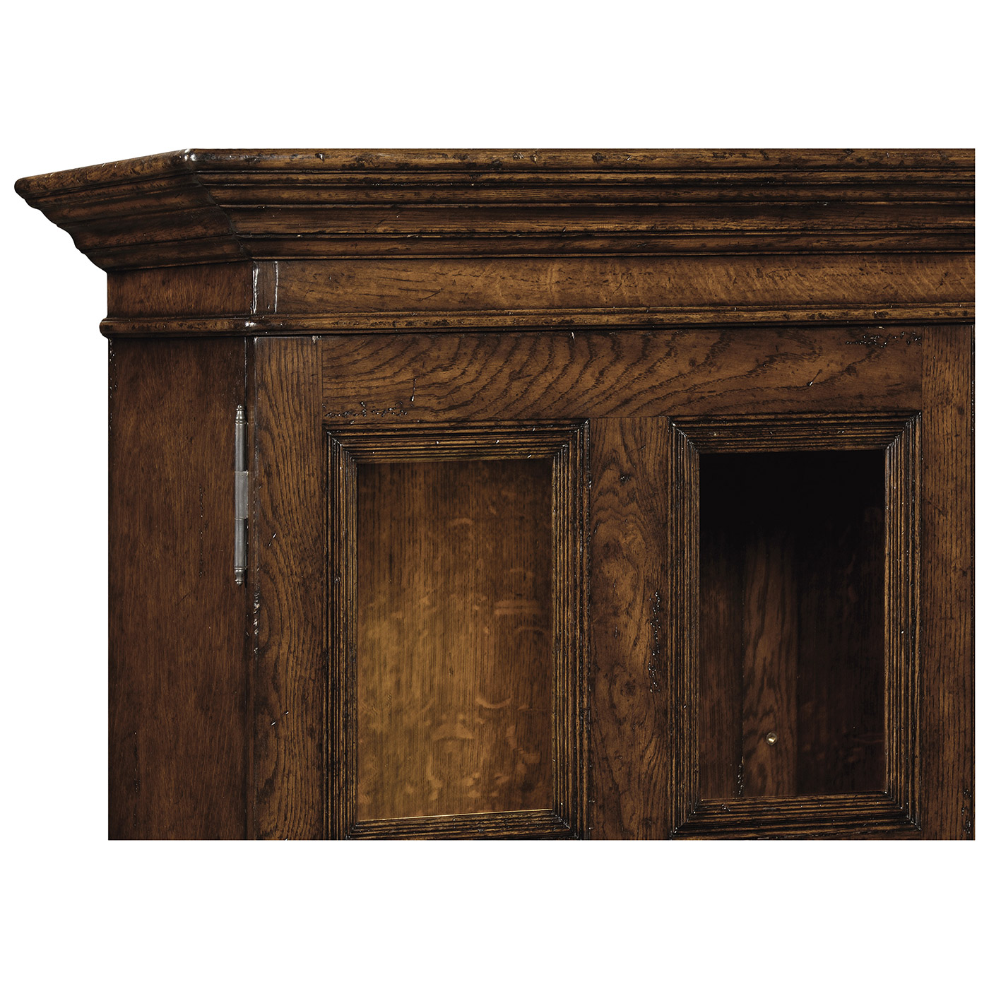 Tudorbethan Dark Oak China Cabinet