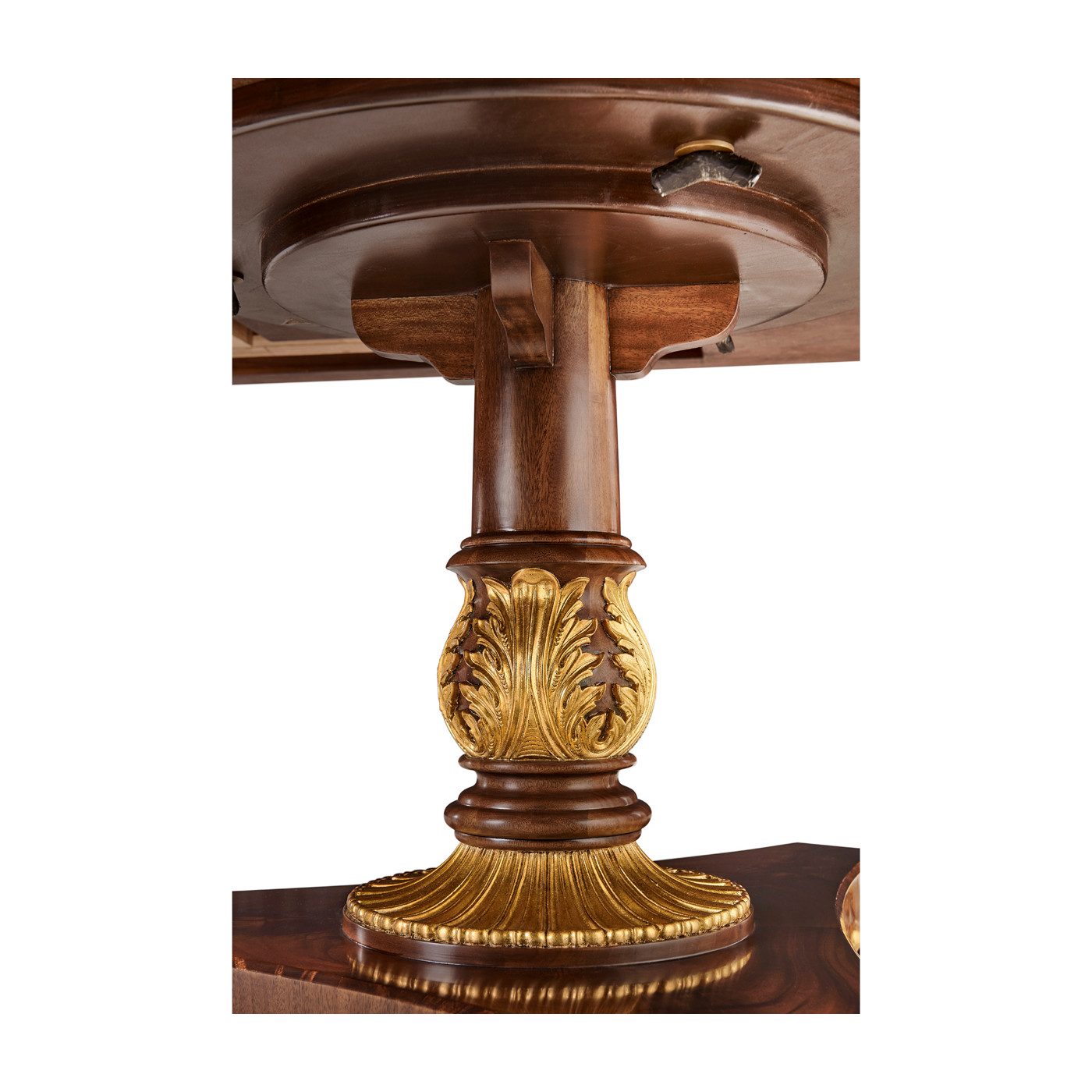 Triple Pedestal Dining Table (Gilded) 158