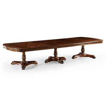 Mahogany Triple Pedestal Dining Table 158